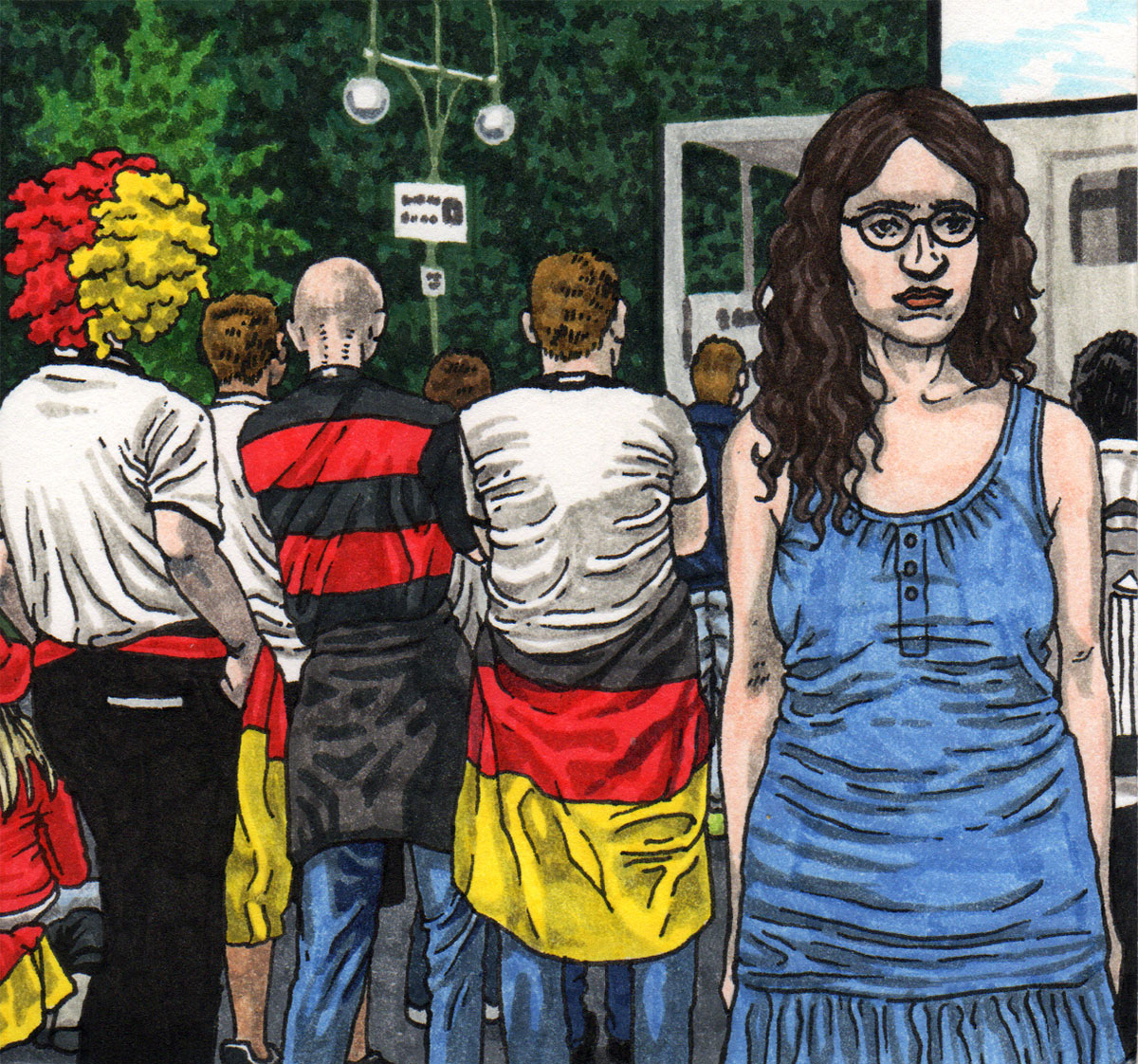 Ariel Cotton Drawing Berlin am Anfang Deutschland zine comics