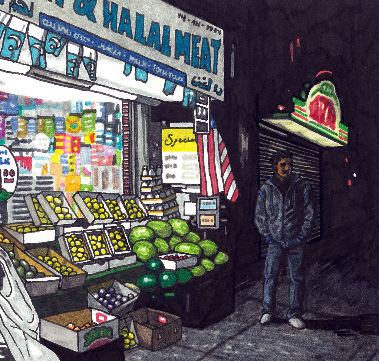 Ariel Cotton Drawing New York Brooklyn Departure Comics Art