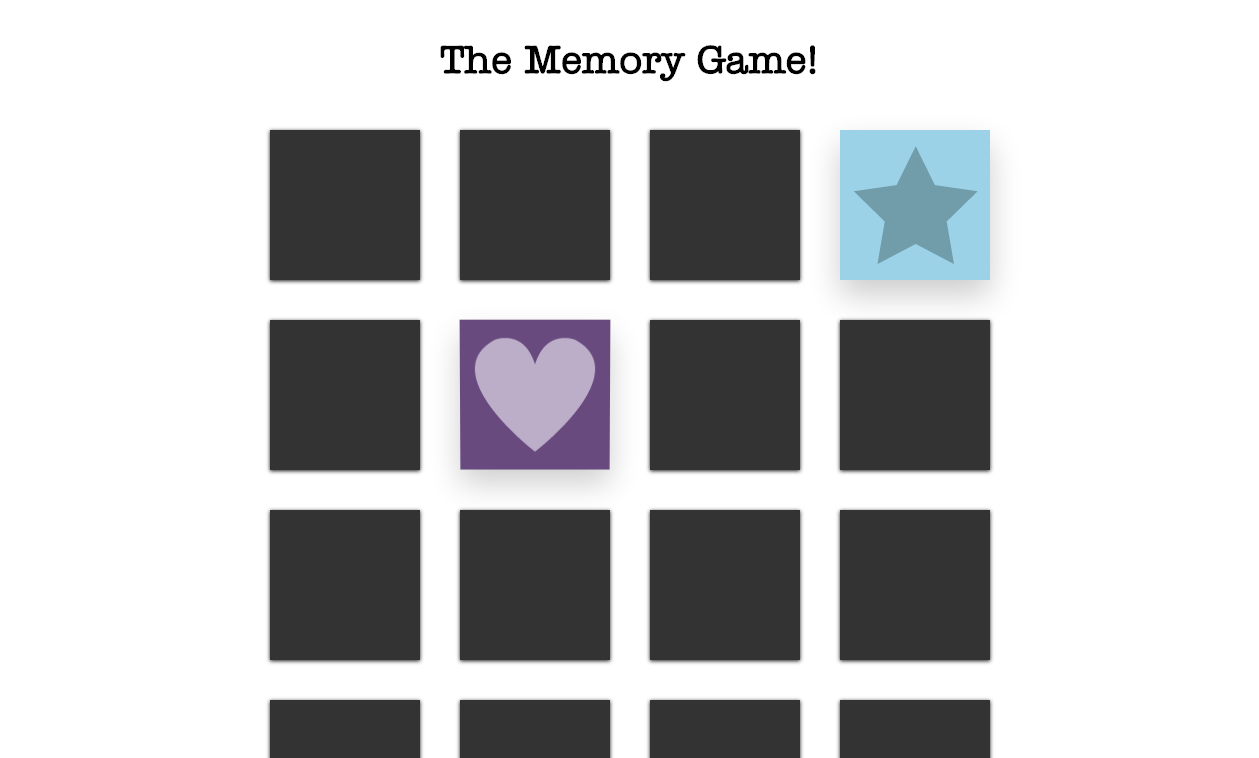 Ariel Cotton UI UX Design Memory Game CSS Transforms