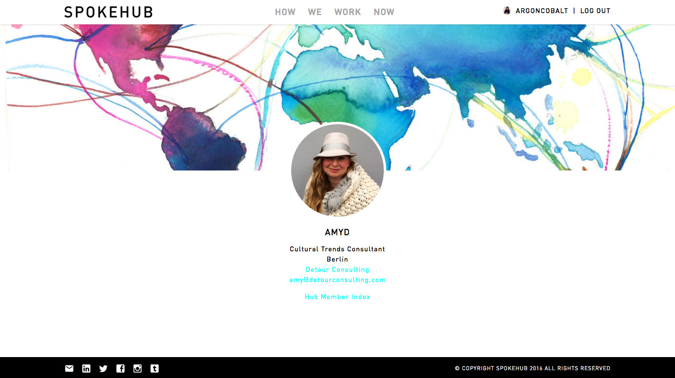 Ariel Cotton UI UX Design Spokehub Berlin Hub User Profile