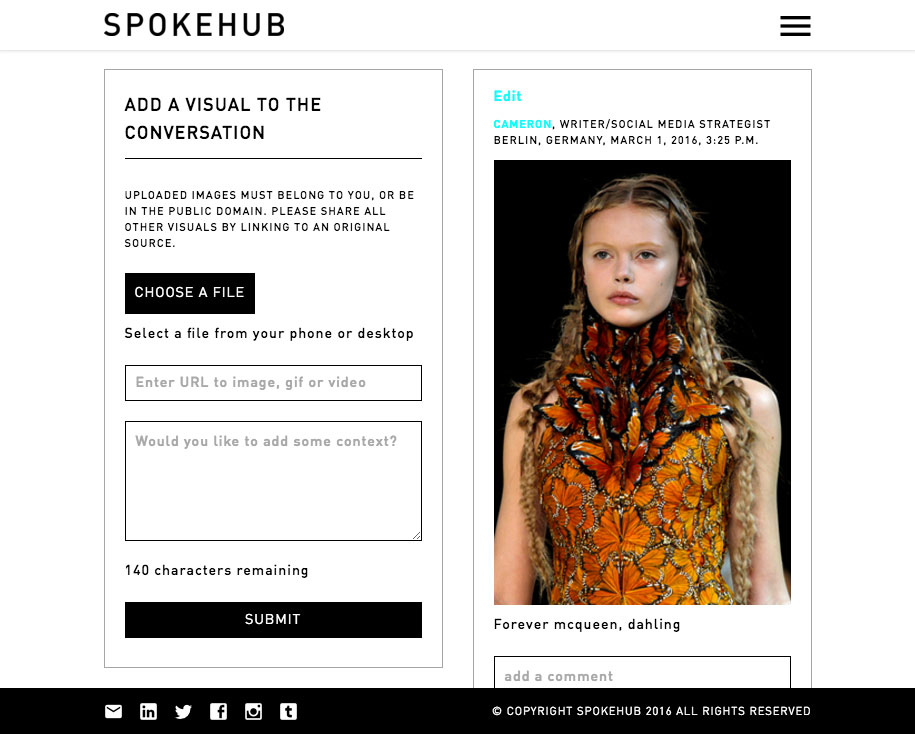 Ariel Cotton UI UX Design Spokehub Berlin Hub Forum Posting App We